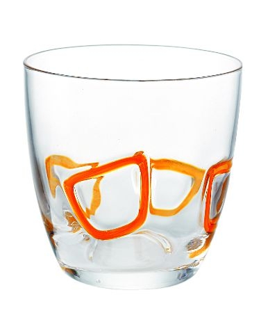 Komplet 6-ciu szklanek Mirage pomarańczowy 2667.00.45 Guzzini
