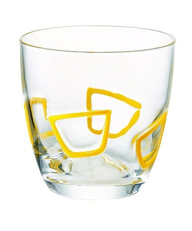 Komplet 6-ciu szklanek Mirage żółty 2667.00.88 Guzzini