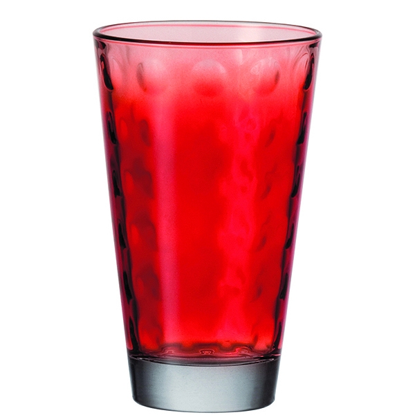 Szklanka do drinków 300 ml czerwona Optic Leonardo