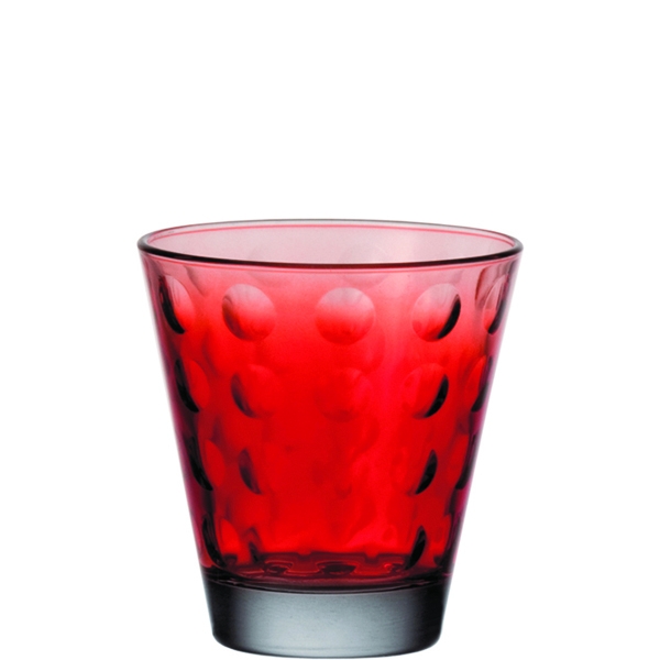 Szklanka do whisky 250 ml czerwona Optic Leonardo