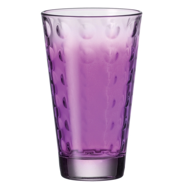 Szklanka do drinków 300 ml fioletowa Optic Leonardo