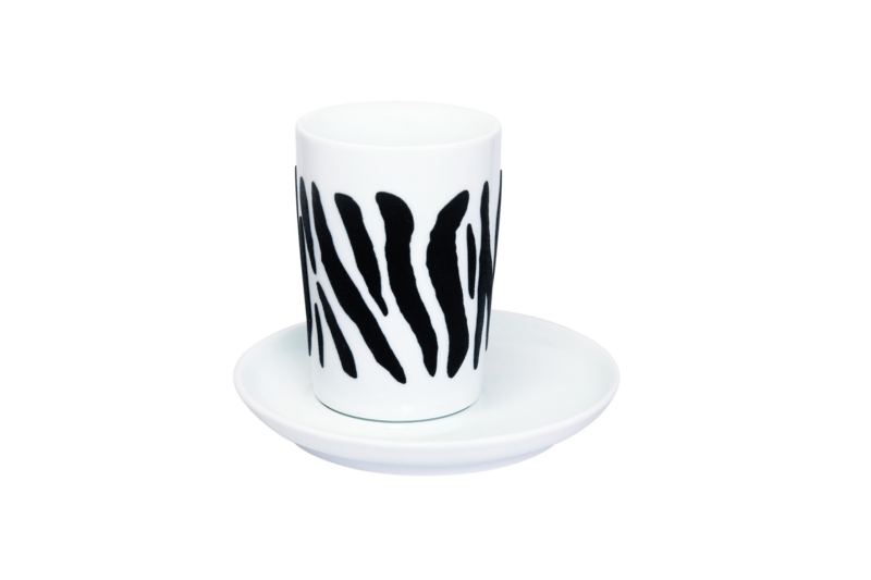 Filiżanka Zebra z podstawką Five Senses 350ml touch! czarna Kahla