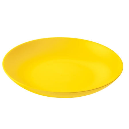 Komplet 4 talerzy płaskich Rondo żółte Koziol