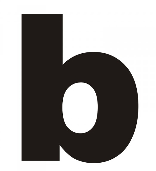 Litera na dom "b" czarna Deko Sign
