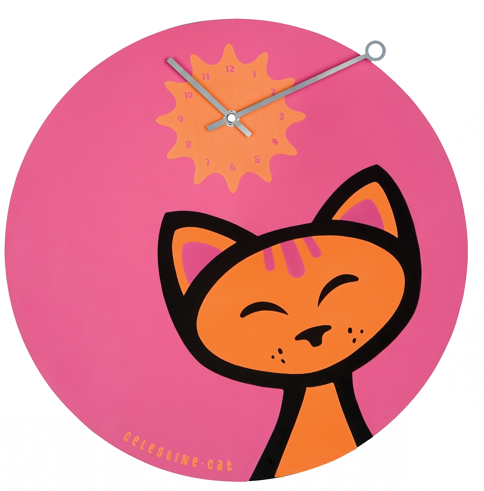 Zegar ścienny Kitty 2882 różowy NeXtime