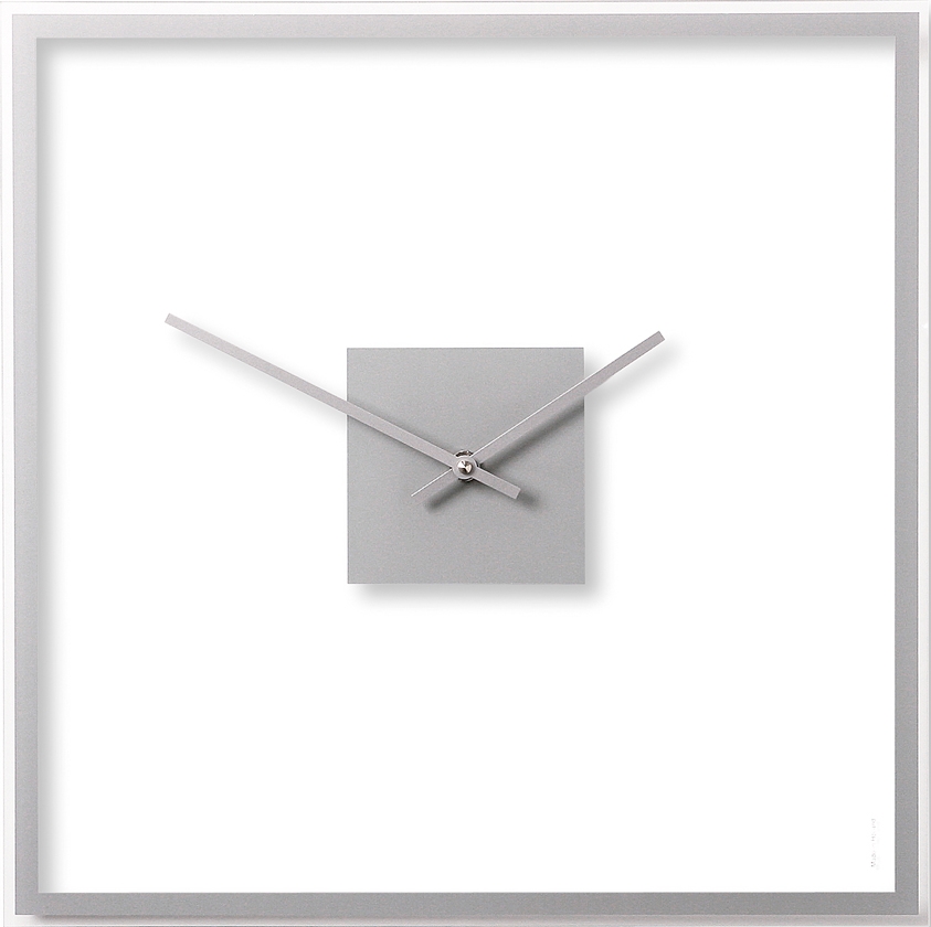 Zegar ścienny Square Easy Silver B2006007 NeXtime