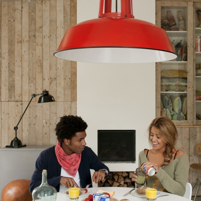 Lampa przemysłowa XL (Czerwony)