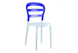 mini: Krzesło Miss Bibi biało-fioletowe