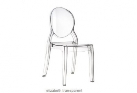 mini: Krzesło Elizabeth przezroczyste