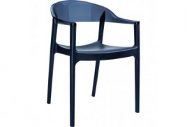 mini: Krzesło Carmen czarno-czarne
