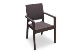 mini: Krzesło Ibiza brązowe