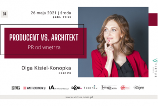 Webinar Virtus Studio - Producent vs. Architekt - PR od wnętrza