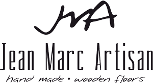 czarno-białe logo Jean Marc Artisan - drewniane podłogi z wyższej półki